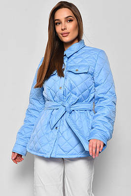 Куртка жіноча демісезонна блакитного кольору 177059T Безкоштовна доставка