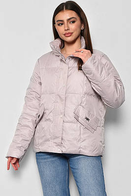 Куртка жіноча демісезонна бежевого кольору 177061T Безкоштовна доставка