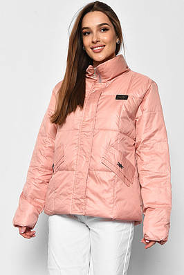 Куртка жіноча демісезонна персикового кольору 177066T Безкоштовна доставка