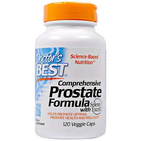 Всеоб'ємна Формула для Простати, Seleno Excell, Doctor's Best, 120 гелевих капсул, фото 1