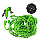 Поливальний шланг 45 метрів Magic Hose — саморозтягувальний, гнучкий, з розпилювачем для саду та городу, фото 4