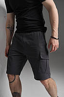 Летние стильные шорты мужские Miami от Intruder однотонные серые легкие шорты трикотажные LOV
