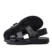 Мужские кожаные сандалии E-series Black