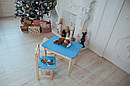 Столик із ящиком  і стілець дитячий  зайчик. Для гри, навчання, малювання., фото 8