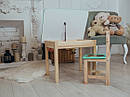 Столик із шухлядою і стіл дитячий зелений левеня. Для  гри,навчання, малювання., фото 9
