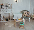 Столик із шухлядою і стілець зелений слоник Для гри, навчання, малювання., фото 8