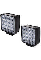 Фара прожектор OEM LML K1748M 16led 24w 85mm 85mm 2 шт (K1748M) ES, код: 8293652