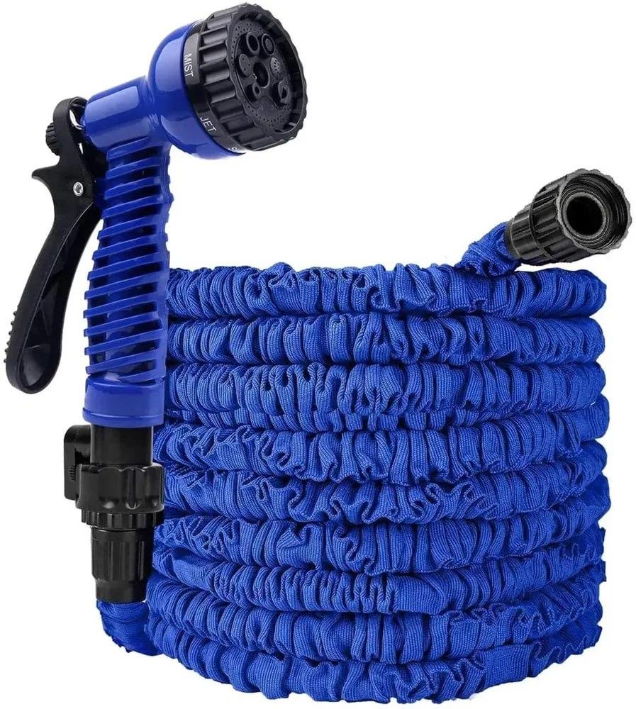Поливальний шланг 75 метрів Magic Hose — саморозтягувальний, гнучкий, з розпилювачем для саду та городу