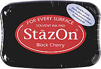 Чернильная подушечка Tsukineko StazOn 10 x 6 см, Черная вишня 2118796022 BM, код: 2553018