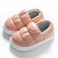 Жіночі теплі пухові черевики Puffy Рожеві 40-41 (25 см) GaLosha (3909) EJ, код: 7689631