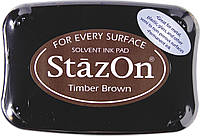 Чернильная подушечка Tsukineko StazOn 10 x 6 см, Темно-коричневая 2118796041 NX, код: 2553045