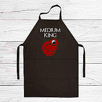 Фартук кухонный с принтом Арбуз Medium king Медиум король 68 см Черный PZ, код: 8211677