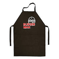 Фартук кухонный с принтом Арбуз Burger Man 68 см Черный PZ, код: 8211737