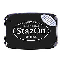 Чернильная подушечка Tsukineko StazOn 10 x 6 см черная 2118796001 IN, код: 8204171