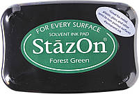 Чернильная подушечка Tsukineko StazOn 10 x 6 см, Лесной зеленый 2118796099 QT, код: 2553022