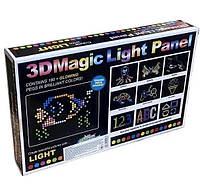 Оптична мозаїка з підсвіткою HMD 3D Magic Light Panel 888 набір із 180 різнобарвних фішок PZ, код: 8403946