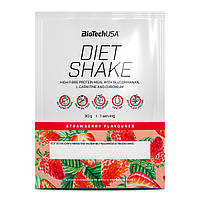 Заменитель питания BioTechUSA Diet Shake 30 g 1 servings Strawberry PZ, код: 7521194