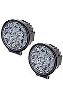 Фара прожектор OEM K1042M 14диодов led 21W 85mm комплект 2 шуки (K1042M) UL, код: 8294226