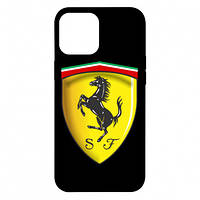 Чехол для iPhone 12 Pro Max Ferrari 3D Logo