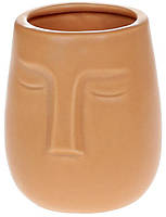 Ваза интерьерная Лицо фарфоровая диаметр 8,6х10см terracotta BonaDi DP219235 KV, код: 8390199