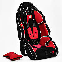 Дитяче автокрісло JOY універсальне з бустером, група 1/2/3 (9-36 кг). Black and red 69078 4523442