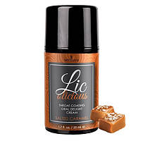 Гель для мінету зі смаком солоної карамелі Sensuva — Lic-o-licious Salted Caramel 50 мл (SO32 SP, код: 5537288