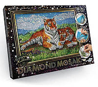 Алмазная мозаика Danko Toys Diamond Mosaic Тигры DM-01-07 NX, код: 8263818