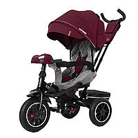 Детский трехколесный велосипед TILLY CAYMAN с пультом и усиленной рамой T-381 7 Красный лен NX, код: 7609471