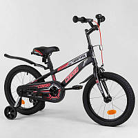 Велосипед детский двухколёсный 16 CORSO Sporting черно-красный R-16119 XN, код: 7609392