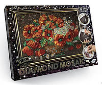 Алмазная мозаика Danko Toys Diamond Mosaic Маки DM-01-06 QT, код: 8263516