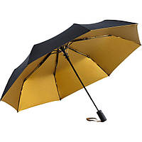Зонт складной Fare 5529 Черный с золотистым (1140) UT, код: 1371435