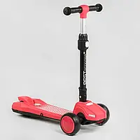 Самокат дитячий триколісний складаний із турбіним звуком і підсвіткою Best Scooter червоний LT- NX, код: 7609575