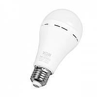 Светодиодная лампа с аккумулятором XON 15W 6500K 1200mAh Li-ion E27 PowerLight DOB White (PLS QT, код: 8301984