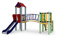 Детский игровой развивающий комплекс Солнышко, высота горки 0,9 м KDG 3,48 х 2,79 х 2,45м GG, код: 6501449