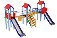 Детский игровой развивающий комплекс Стена KDG 6,1 х 4,77 х 3,45м NX, код: 6501501