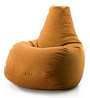 Безкаркасне крісло мішок груша Coolki Рогожка XXXL 140x100 помаранчевий BM, код: 6719413