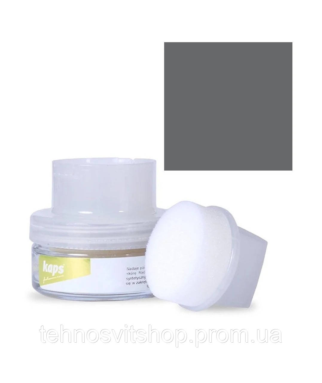 Деликатный крем для обуви Kaps Delicate Cream 50 ml с аппликатором 114 Светло-серый TT, код: 6740126 - фото 1 - id-p2174067591