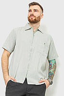 Рубашка мужская на молнии светло-оливковый 167R956 Ager XL BM, код: 8230107