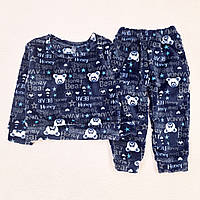 Пижама для мальчика Dexters теплая bear 134 см темно-синий (131765669231) BM, код: 8336080
