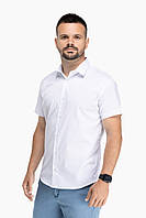 Рубашка однотонная мужская Redpolo 3762 2XL Белый (2000989760139) BM, код: 8126215