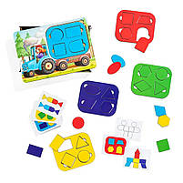 Дитячий розвиваючий танграм Трактор Ubumblebees дерево 3+ кор 23*16*5см (ПСД195), фото 5