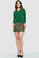 Кофта женская в рубчик зеленый 204R015 Ager S-M BM, код: 8228054
