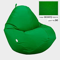 Безкаркасне крісло мішок груша Овал Coolki XXXL 100x140 Зелений (Оксфорд 600D PU) QT, код: 6719317