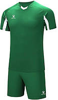 Комплект футбольной формы детский Kelme LEON зелено-белый 7351ZB3130.9311