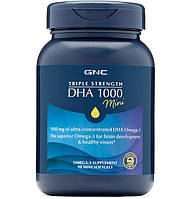 Омега 3 GNC Triple Strength DHA 1000 Mini 90 Caps QT, код: 7719623