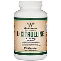 Цитруллин Double Wood Supplements L-Citrulline 1200 mg 210 Caps QT, код: 8028900