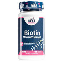 Biotin Maximum Strength 10000 мкг Haya Labs (100 таблеток)