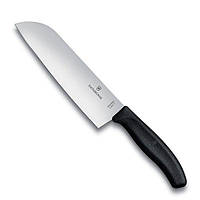 Кухонный нож Victorinox Santoku 17 см Черный (6.8503.17B) XN, код: 1709220