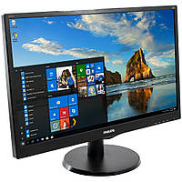 Монітор 24" FullHD 1920*1080 TN Philips 243V5LHAB LED VGA DVI HDMI MM чорний бв A- Гар.12міс!