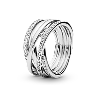 Серебряное кольцо Pandora 190919CZ 50 UL, код: 7362081